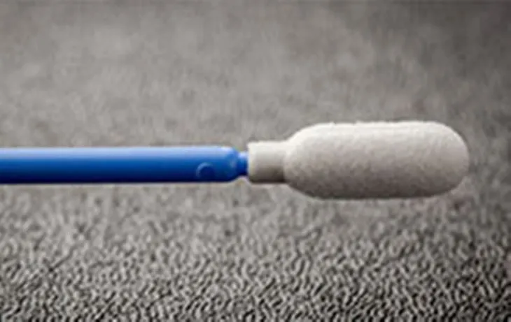 Blár handfangsþurrkur með froðutoppum